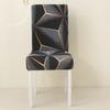 Stretch Printed Dining Chair Cover Anti Dirty Seat Slipcover For Living Room Wedding Hotel Banquet Office