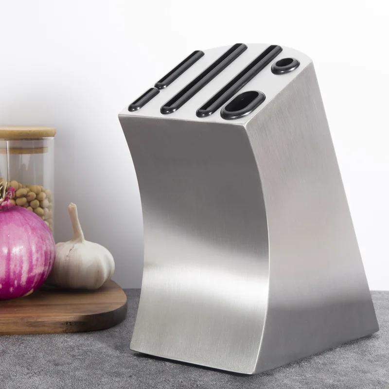 High Quality Stainless Steel Kitchen Knife Stand Holder Storage Multifunction Kitchen Drainage Cutlery Rack Organizer Rack