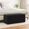 Black Stool 101 x 41 x 40 cm Velvet and Engineered Wood