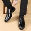 New Men's Formal Black Leather Shoes  Fashion Casual Formal Shoes Classic Formal Leather Casual Shoes Zapatos De Vestir Hombre