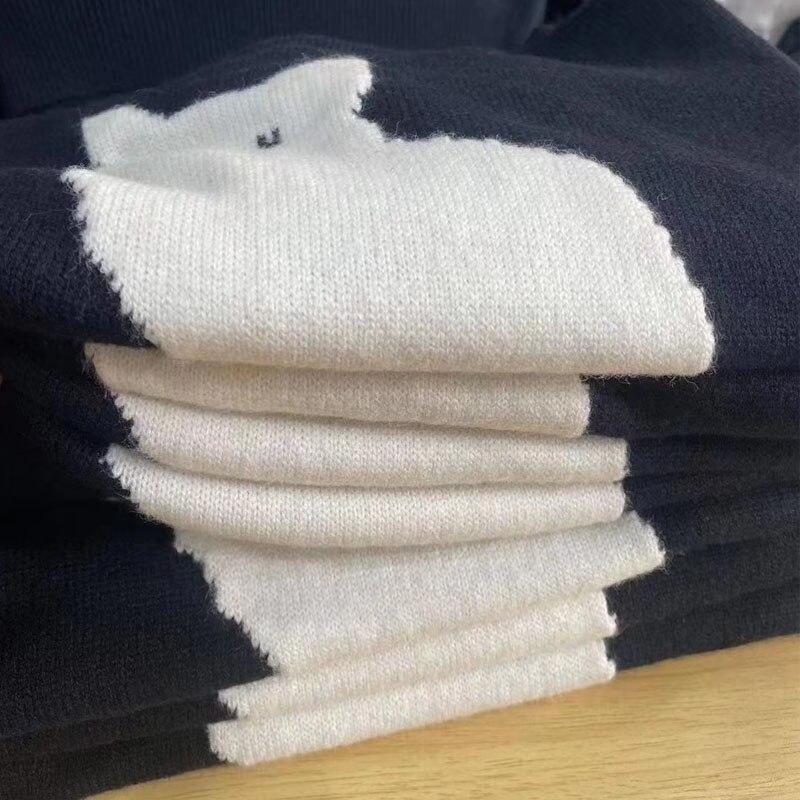 Korejský sladký kreslený svetr kočičí svetr Ženy Podzim Zima Ležérní Volné Pletené svrchní oblečení Dámská móda Topy s dlouhým rukávem 29212