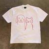 Loose Fit Short Sleeve Tshirt 3a260g Double Weave Pure Cotton American Retro Style Couples Casual Breathable Summer Top