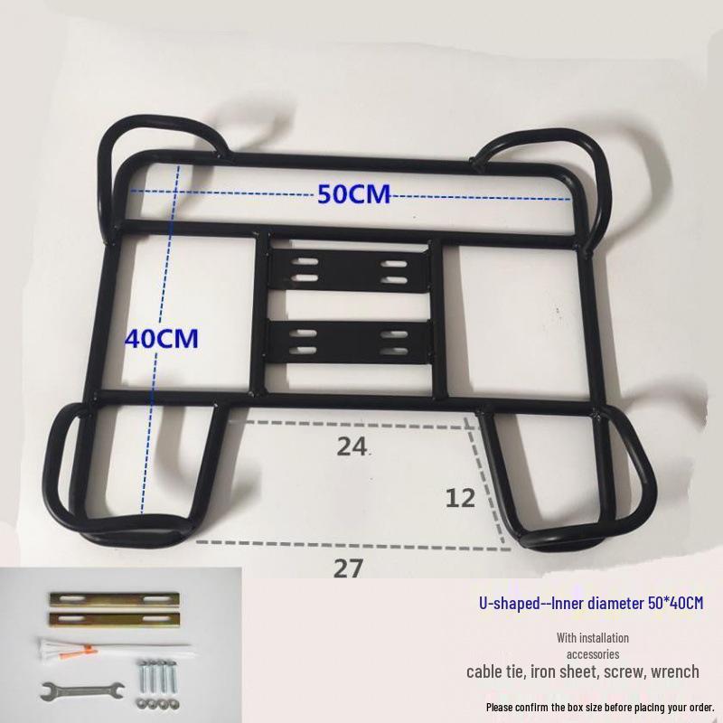 Electric Motorcycle Rear Rack for Food Delivery - Insulated Box Bracket