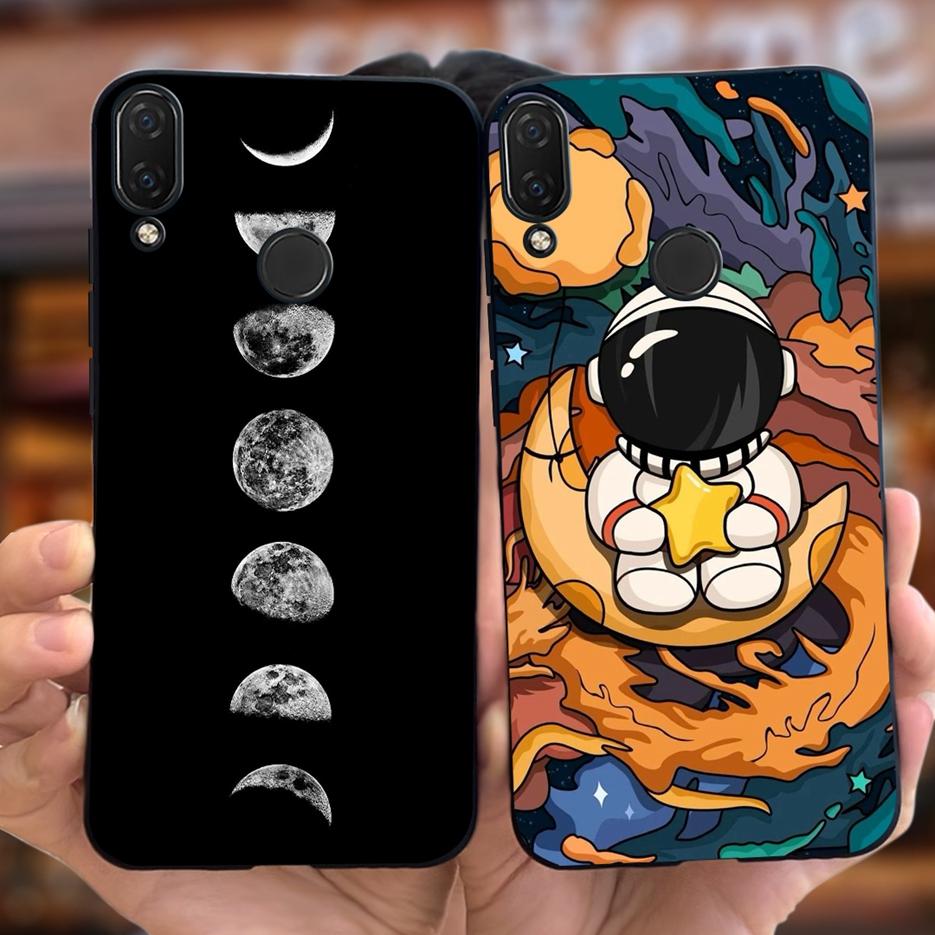 For Huawei Nova 3i Case INE-LX1 Cute Astronauts Cover Soft Silicone Phone Case For Huawei P Smart Plus 2018 Nova3i Fundas Bumper