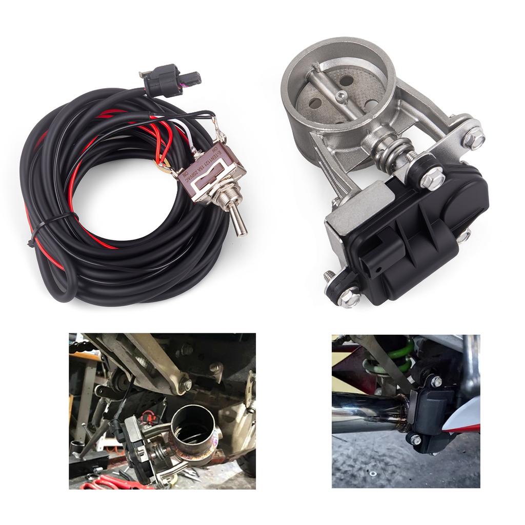 Auto/Motorrad Auspuffrohrsystem Lokomotivgeräusch schallgedämpft Edelstahlventil elektronischer Schalter Tastensteuerung 51/60/63m