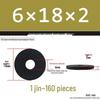 Thickened Black Flat Washer: Enhanced Round Metal Spacer for Home Use