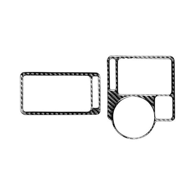 Kolfiber bil sidopanel mitten luftkonditioneringsutloppsventilation trimskydd för VW Golf 4 Jetta Bora MK4 R32 GTI 1999-2004