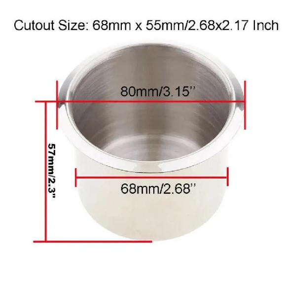 Stainless Steel Cup Drinking Holder Portable Durable Cup Organizer for Marine Boat Car Truck Camper Storage Car Accessories