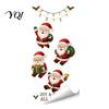 Seasonal Home Window Decor Christmas Static Clings, Removable Glass Decals, Snowman Santa Reindeer Nutcracker Office Store Displays with Snowflakes,