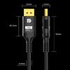 16K DP 2.1 Displayport-Kabel 16K 30Hz 8K 60Hz 4K 120Hz 32Gbps Video-Audio-Kabel Display Port 1.2 Adapter für Laptop HDTV PC