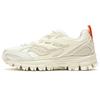 Armor Retro Fabric Leather Slip Resistant Durable Low Top Casual Running Shoes Unisex Sneaker White S79044-3