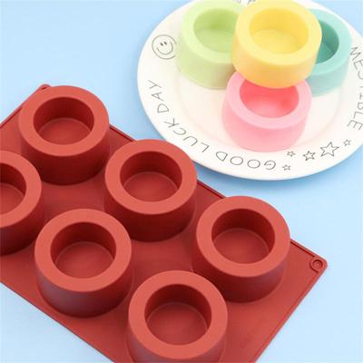 3D Silicone Pastry Molds Oval Shaped Silicone Chocolate Mold Baking Pan Handmade Soap Mould Donut Tray Muffin Cups Cake Mold