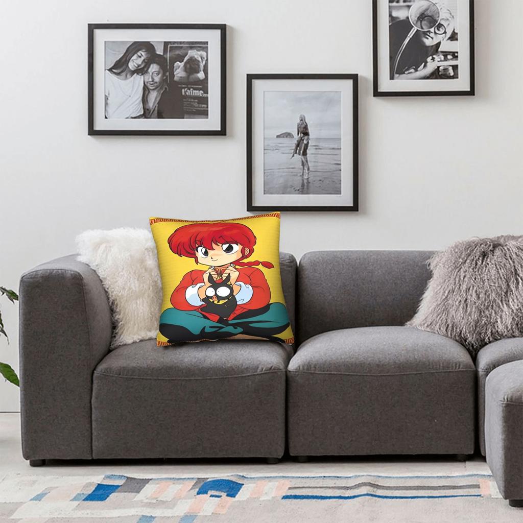 P Chan  Ranma Pillow Case  Design Pillow Cover Novelty Pillowcases For Living Room Sofa