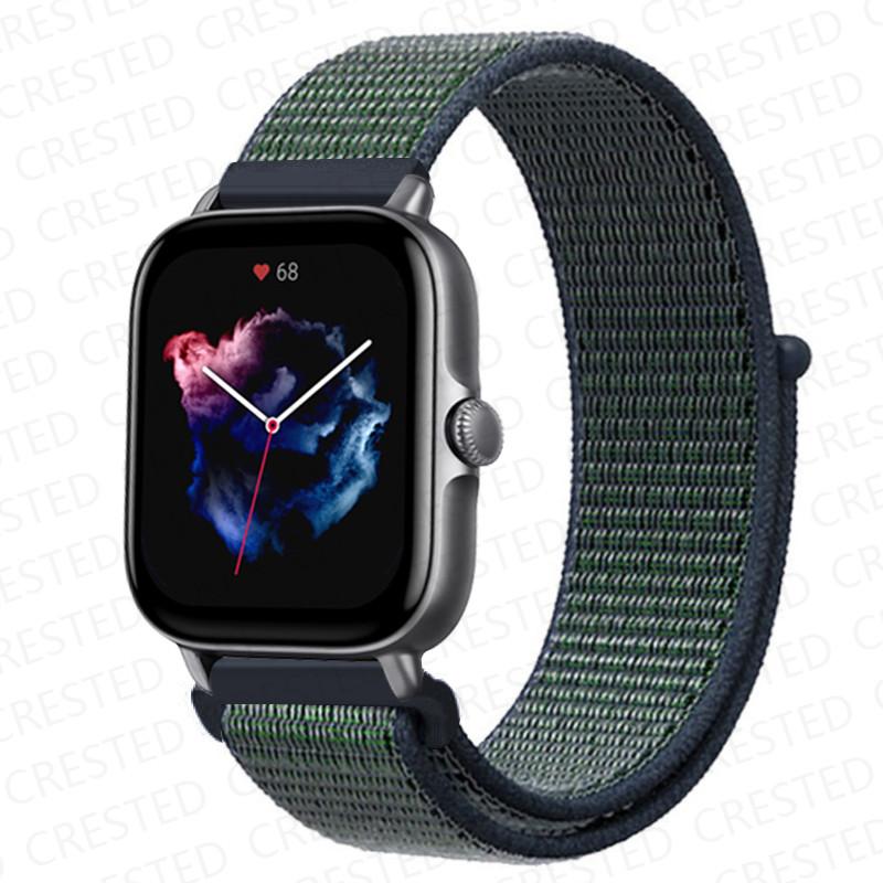 20mm 22mm Watch Band For Amazfit GTS/2/2e/4/3/mini GTR 4/2/3/Pro 47mm stratos 3 Nylon Bracelet pulseira correa Amazfit bip strap