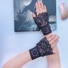 1 Pair Detachable Lace Cuff Sleeves Gauze Elastic Sleeve Cuffs Wrist Lace Cuffs White Sleeves Cuffs Women Blouse Wrist Warmers