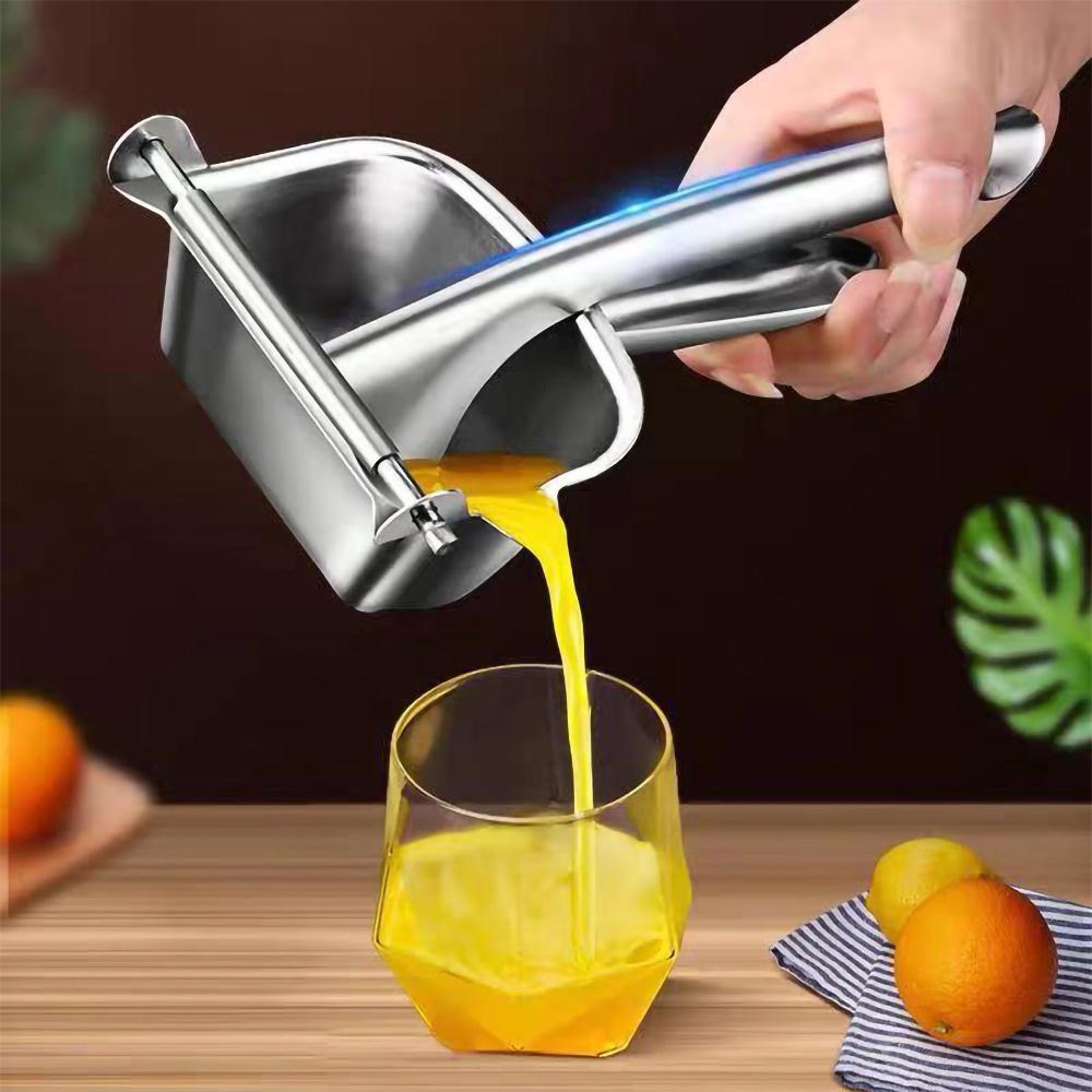 Heavy Duty Stainless Steel Citrus Press Manual Lemon Juicer Hand Held Orange Squeezer Tool Rust Proof Durable for Fresh Juice