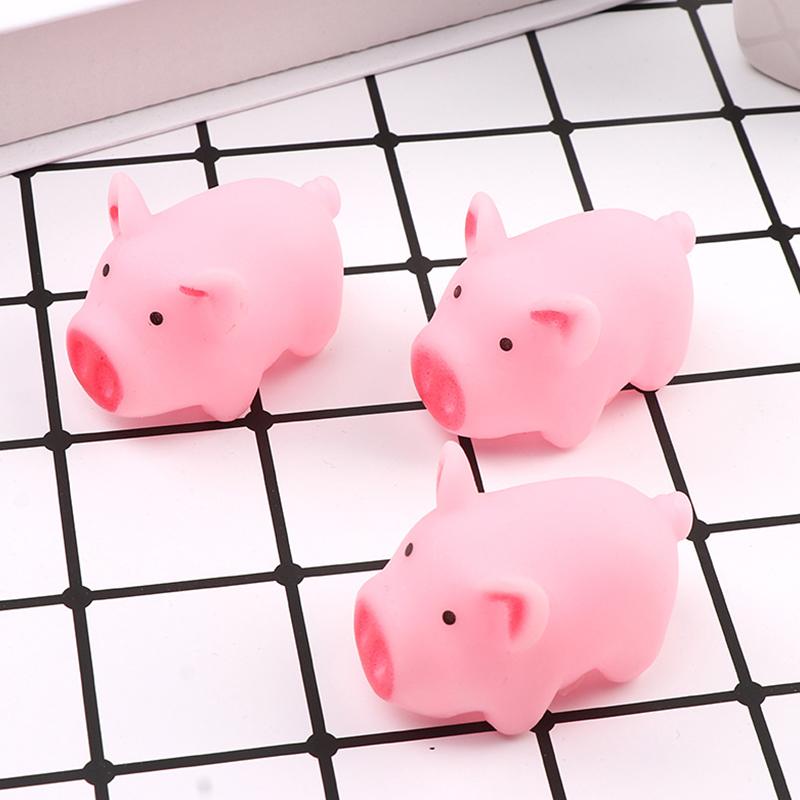 5/10/20 Stück Süßes Rosa Schwein Mini Gummi Schreiendes Geräusch Sparschwein Lustige Ornamente Haustier Geschenke Quietschen Spiel Requisiten Geeignet für Hund Katze ZYF