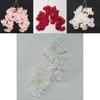 Silk Cherry Blossom Garland With Snow Finish For Party And Photography Backgrounds
