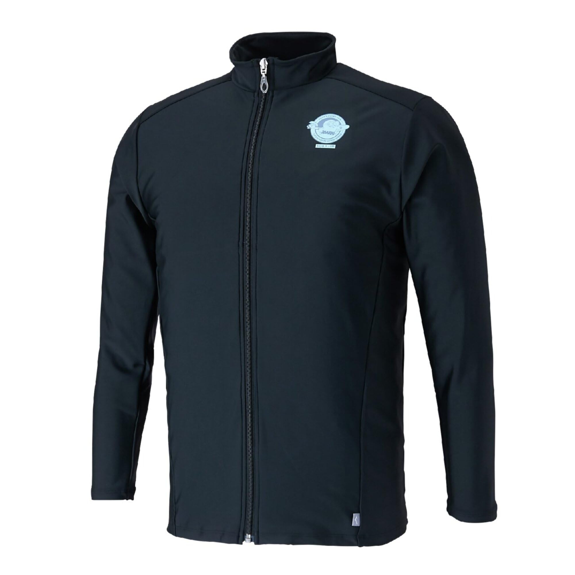 

Mizuno Minion Bob & Tim Rash Guard, 2025SS, Black, One-Point Design, for Competitive Swimming