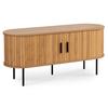 RTV-Schrank für das Wohnzimmer, zweitürig, Trish 120 cm, geriffelte Eiche, modern