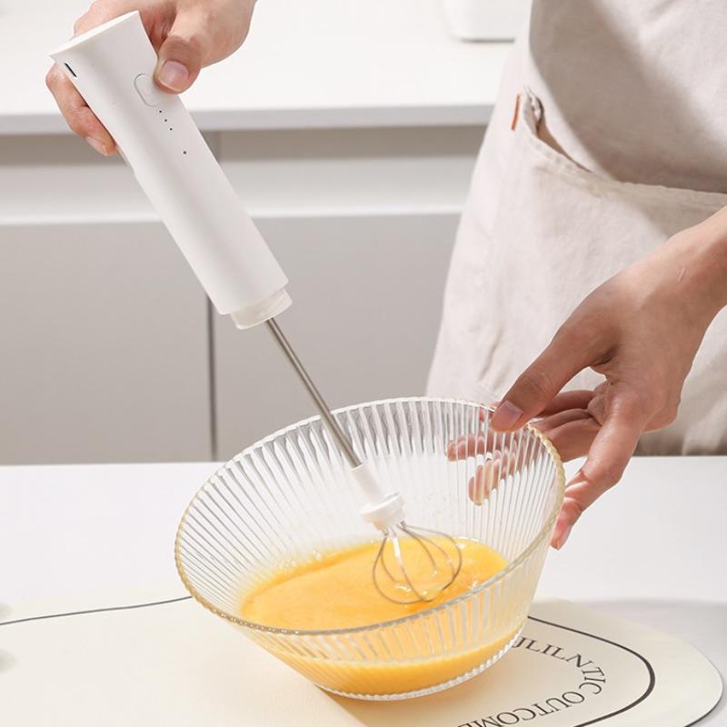 

Беспроводная электрическая вспениватель молока и взбиватель, 2-в-1, 3 скорости, перезаряжаемый, для выпечки/вспенивания кофе 28cm