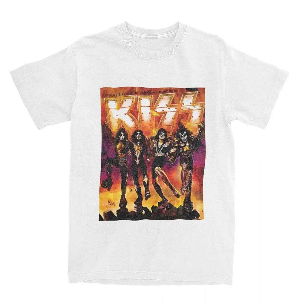 Bărbați și femei Kiss The Band grafic imprimat tee shirt îmbrăcăminte amuzant Kiss Fan art tricouri top tee haine clasice