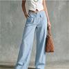 2026 European and American Spring and Summer Loose Women's Casual Solid Color High Waist Loose Casual Pants
