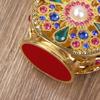 1Pc 12Ml Vintage Luxury Rhinestones Glass Perfume Bottle Essential Oil Bottle Storage Bottle Portable Cosmetic Empty Vials