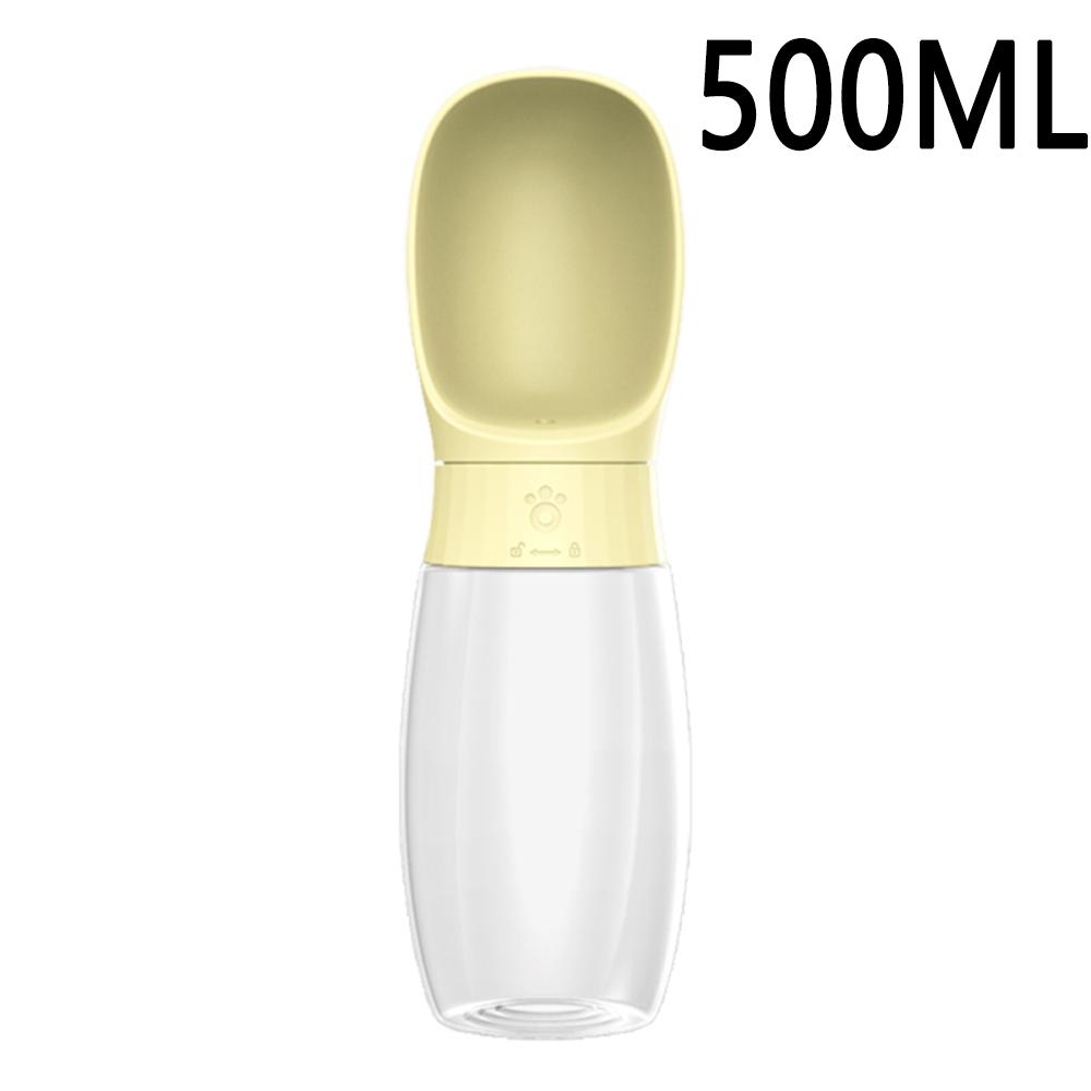 Vridbar Bärbar Hundvattenflaska Frostat Valp Husdjur Drickskål för Resa 300ML 500ML Utomhuspromenad Matningsflaska med Rem