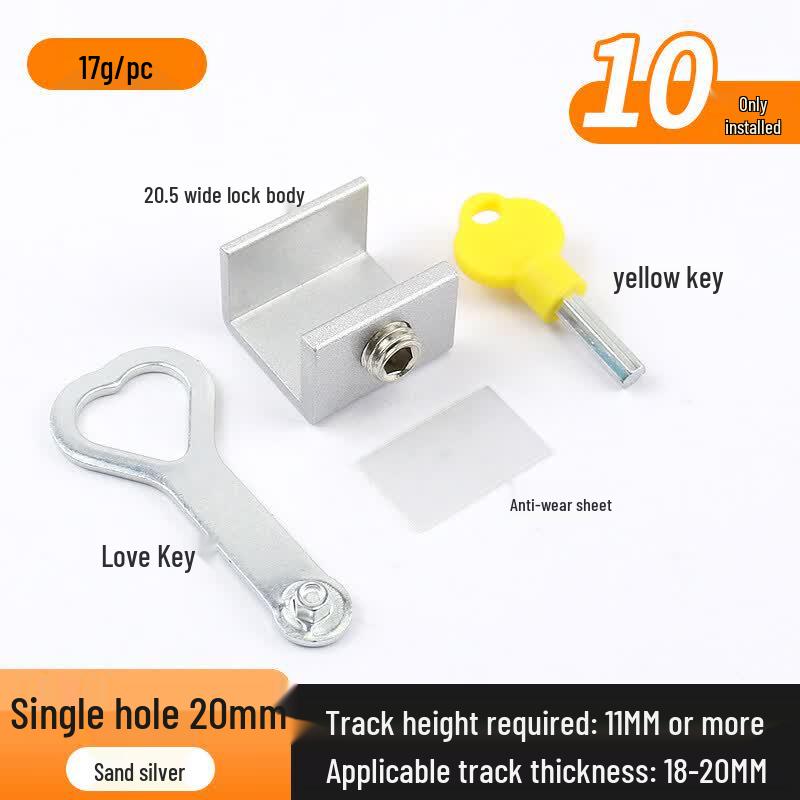 Rongyu Single-Hole No-Drill Window Safety Lock