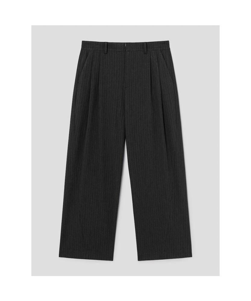 8seconds Pinstripe Wide Slacks Ash