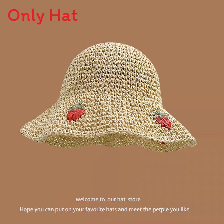 Chapeau de paille d'été à larges bords pour la protection solaire et l'amincissement du visage sans effort