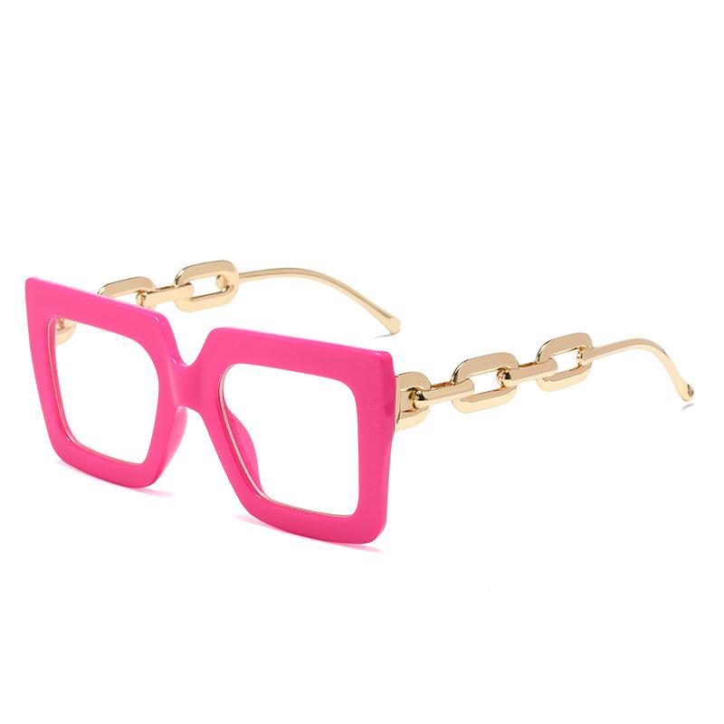 Twooo 3207 Übergroße quadratische Brille mit modischem Bügel Sonnenbrille Damen
