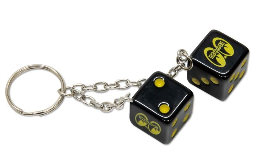 MoonEyes Twin Dice Key Ring Keychain MOONEYES Key Ring Key Holder MKR187 BK Black American Goods