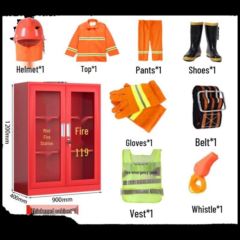 Mini Fire Station Emergency Equipment Full Set