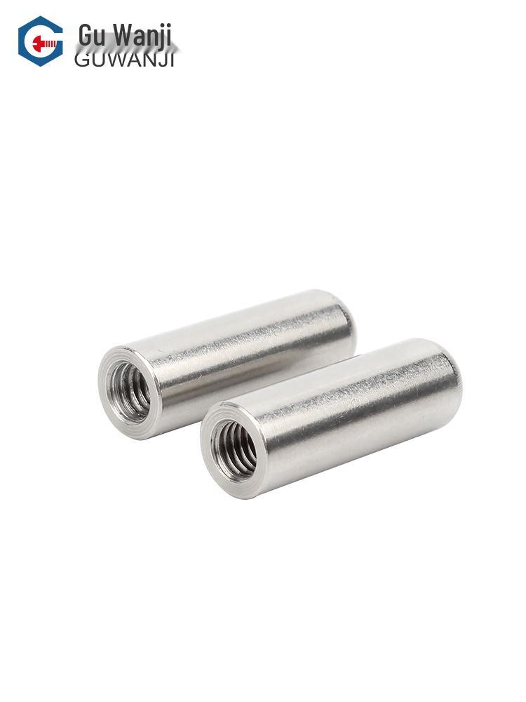 304 Stainless Steel Hollow Cylindrical Positioning Pin with Internal Thread, Round Head, Various Sizes (M4-M12).
