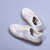 Dexun Women's Genuine Cowhide White Flat Shoes - New for Spring & Autumn 2025, Casual & Versatile.