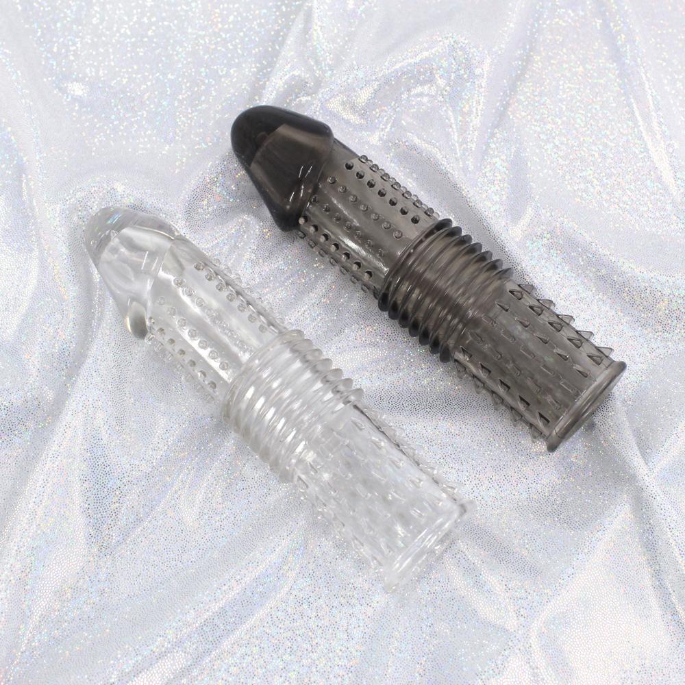 Sexspielzeug für Männer Silikon Penis Hülle Ejakulationsverzögerung Vergrößerung Langlebiger Analplug Stimulator Vagina Kein Vibrator für Frauen