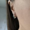 Boucles d'oreilles en argent avec topaze mystique 2,733 ct (2190189)