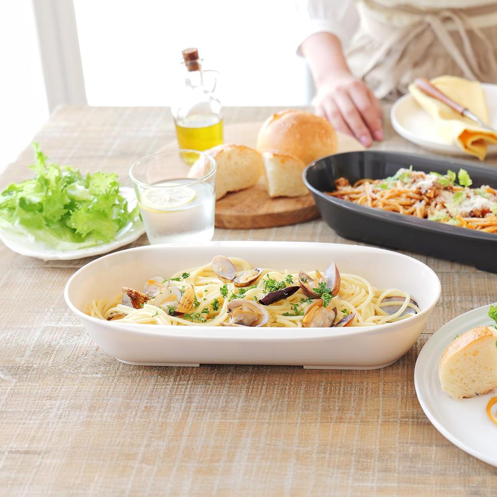 Astro a microwaveable pasta bowl and colander converts pasta into a making it a convenient and pasta 510-52, Japanese-made (beige), plate, time-saving