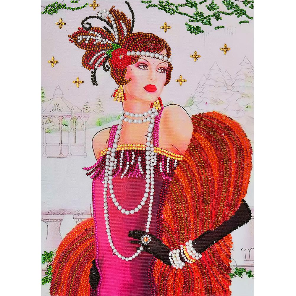 Special Shaped Diamond Painting Partial Drill Noble Lady DIY Mosaic Picture H1 Special Shaped Diamond Painting Partial Drill Noble Lady DIY Mosaic Picture H1