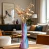 Modern 3D Printed Vase, Decorative Spiral Vase, Irregular Shape Flower Vase for Living Room, Shelf, Wedding & Dining Table Centerpiece