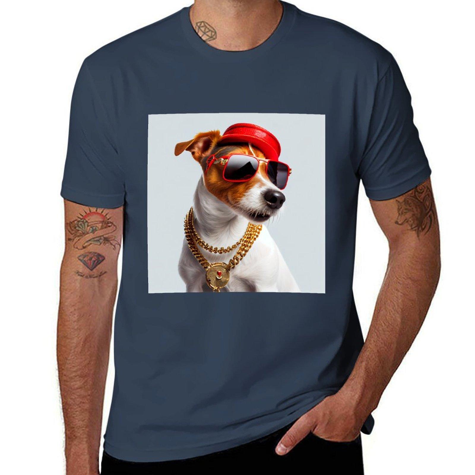 Jack Russell Terrier in Terrier Terrier Everywhere TShirt Large Size Casual Short Sleeve Top S
