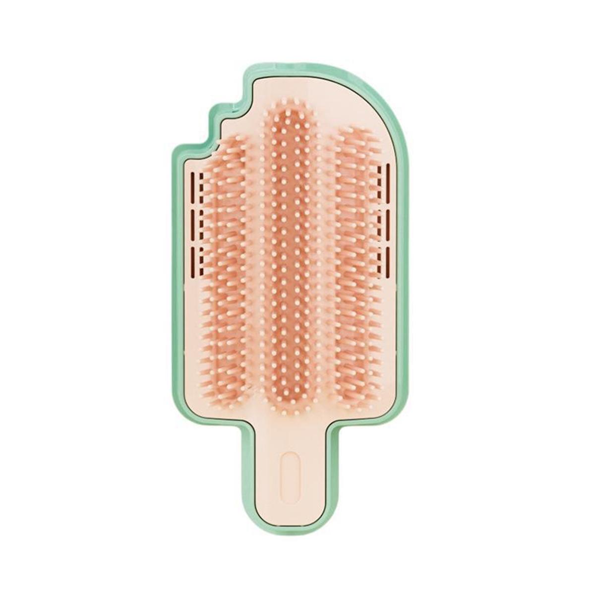 

Multifunctional Cat Hair Rubbing Device, Soft Bristles with Catnip Balls & Spring Toys, Wall-Mountable