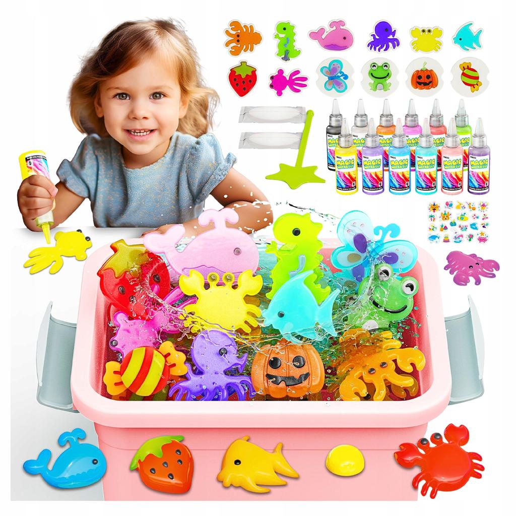 Magiczny Zestaw Do Robienia Żeli Figurek Slime Diy Elfy Gwiazdki Wodne 3D