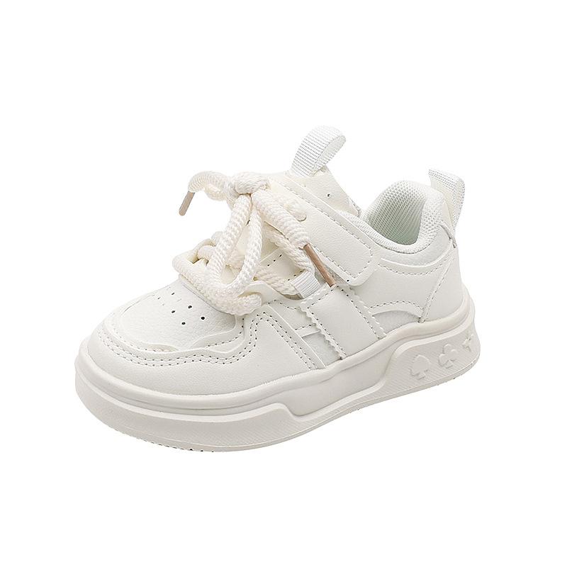 Children's Shoes 2025 Spring and Autumn New Fashion Soft Sole Boys White Shoes Students Versatile Girls Casual Sports Shoes