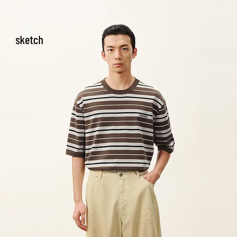Men s 2026 Summer Loose Fit Knit T-Shirt
