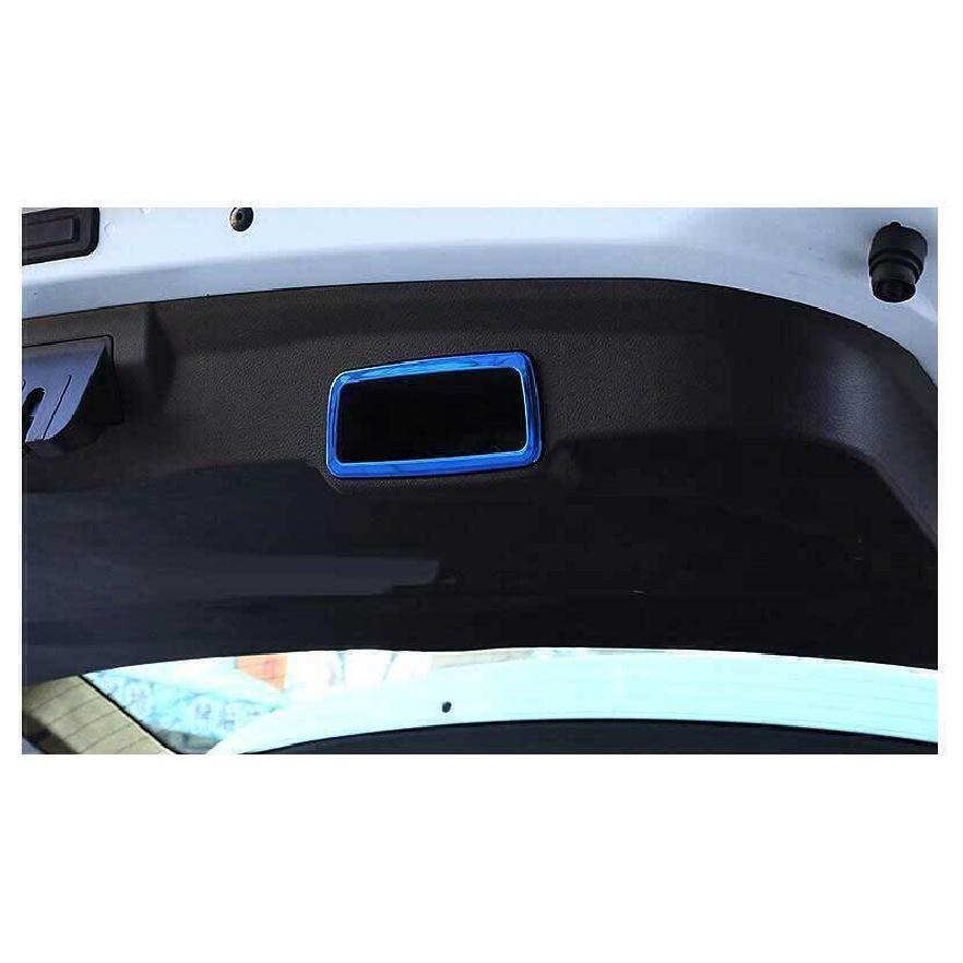 For Jeep Renegade 15-2023 Blue Titanium Tailgate Trunk Handle Lock Frame Trim