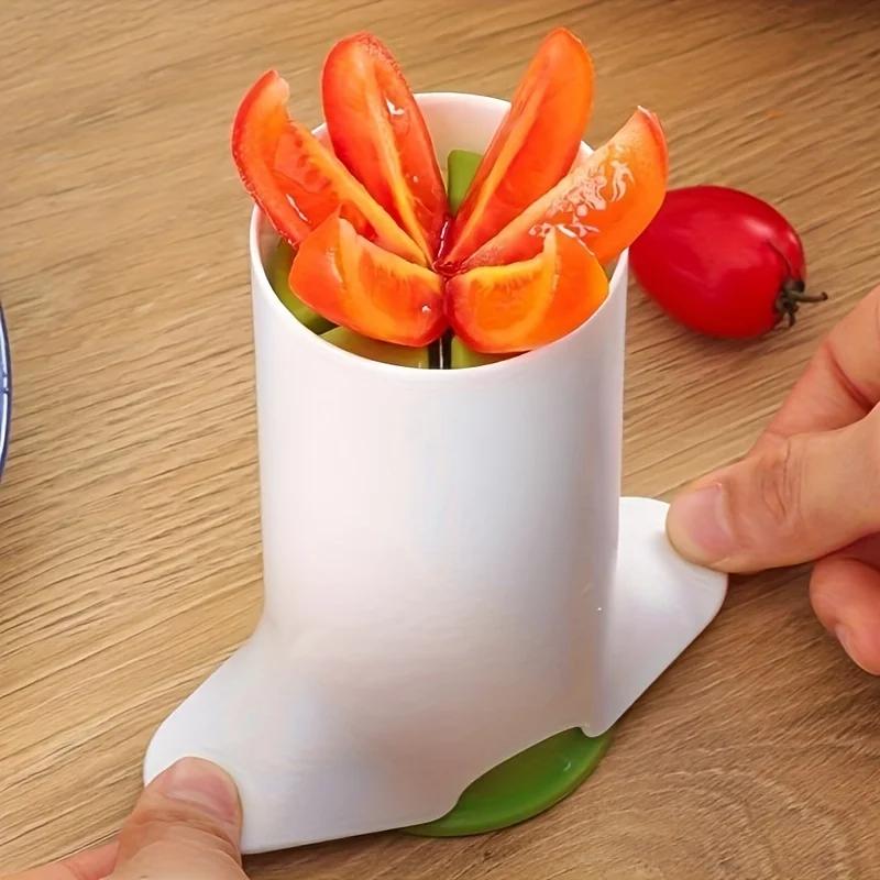 Durable ABS Manual Vegetable Chopper, Easy-to-Use Kitchen Gadget for Cucumbers, Carrots, Tomatoes & More -Vegetable Slicer