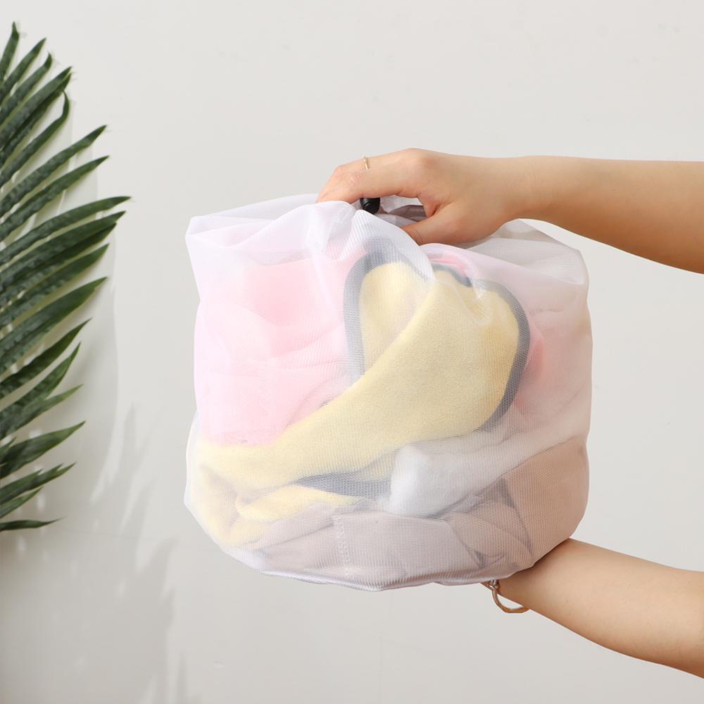 Міцний нейлоновий мішок для прання на шнурках 4 розмірів Сумка для зберігання білизни